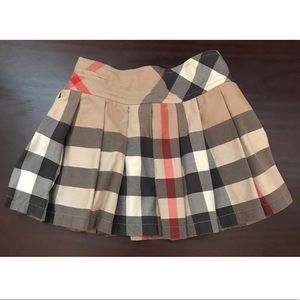 Burberry Check Pleated Toddler Skirt